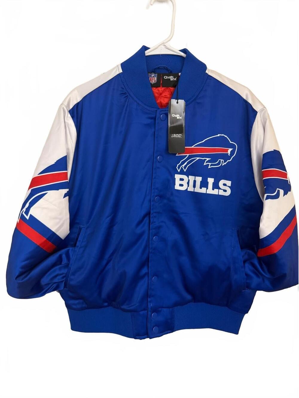 Buffalo Bills Vintage Style Satin Bomber Jacket